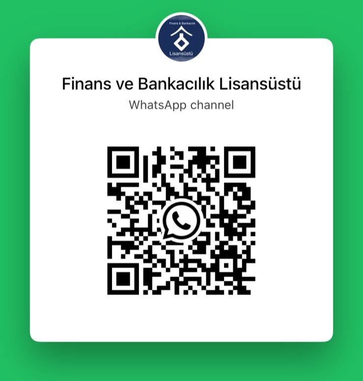 Lisansüstü WhatsApp Duyuru Kanalı QR Kodu